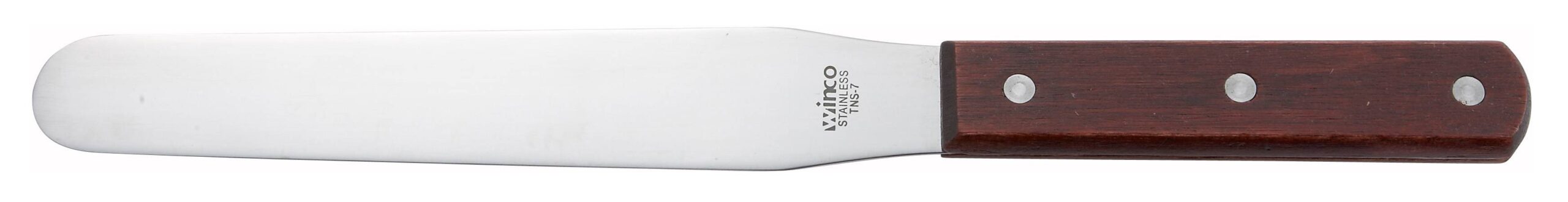 Bakery Spatula, Wooden Hdl, 7-7/8" x 1-1/4" Blade