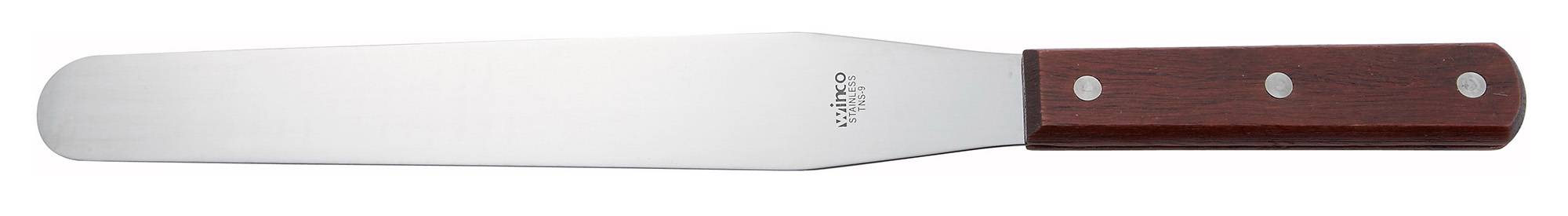 Bakery Spatula, Wooden Hdl, 10" x 1-3/8" Blade