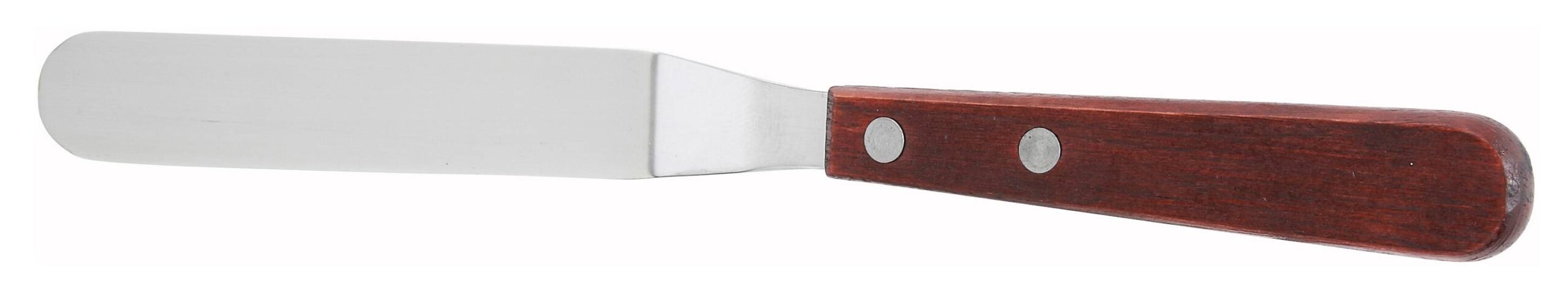 Spatula w/Offset, Wooden Hdl, 3-3/8" x-3/4" Blade