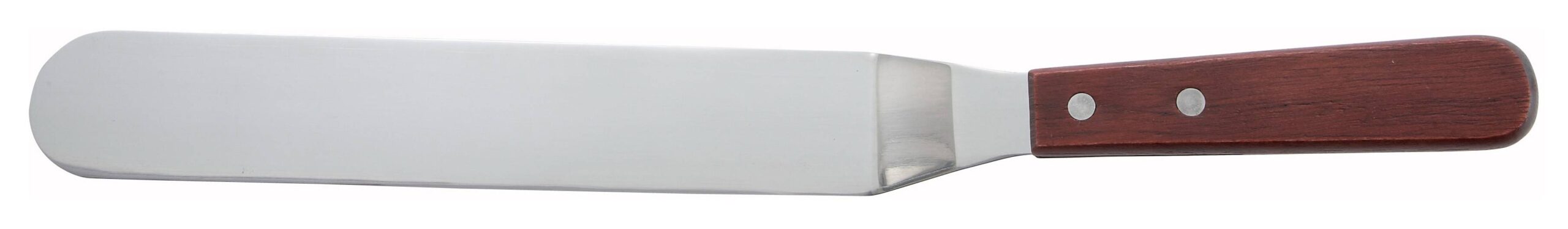 Spatula w/Offset, Wooden Hdl, 8-3/8" x 1-1/2" Blade