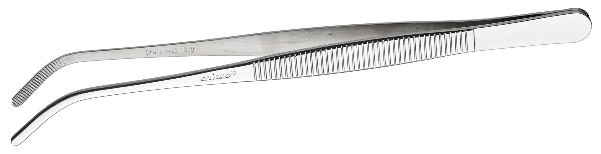Tweezer tong, curved, 8"