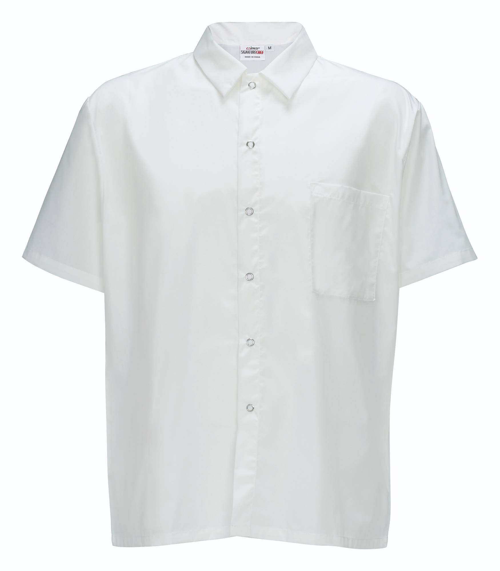 Cook Shirt, Short Sleeves, White, L