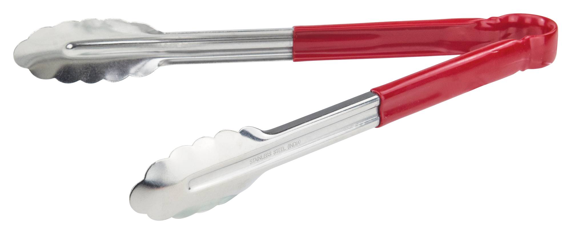 12" S/S Utility Tong, PP Hdl, Red