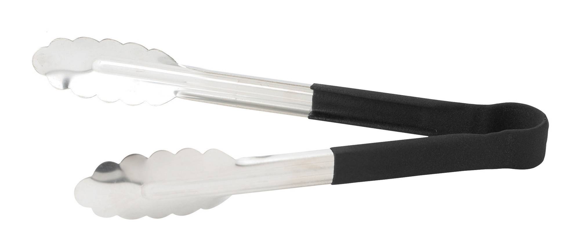 9" S/S Utility Tong, PP Hdl, Black