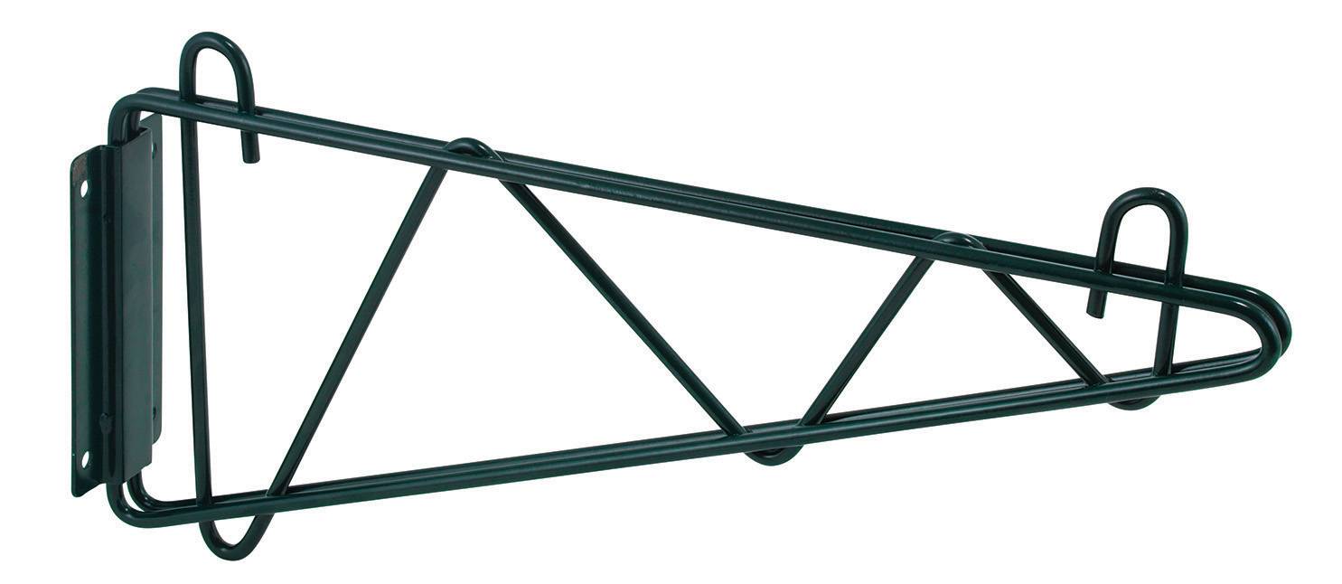 Shelving Wall Mount Brackets, Epoxy Coated, 21"W, 1 Pair