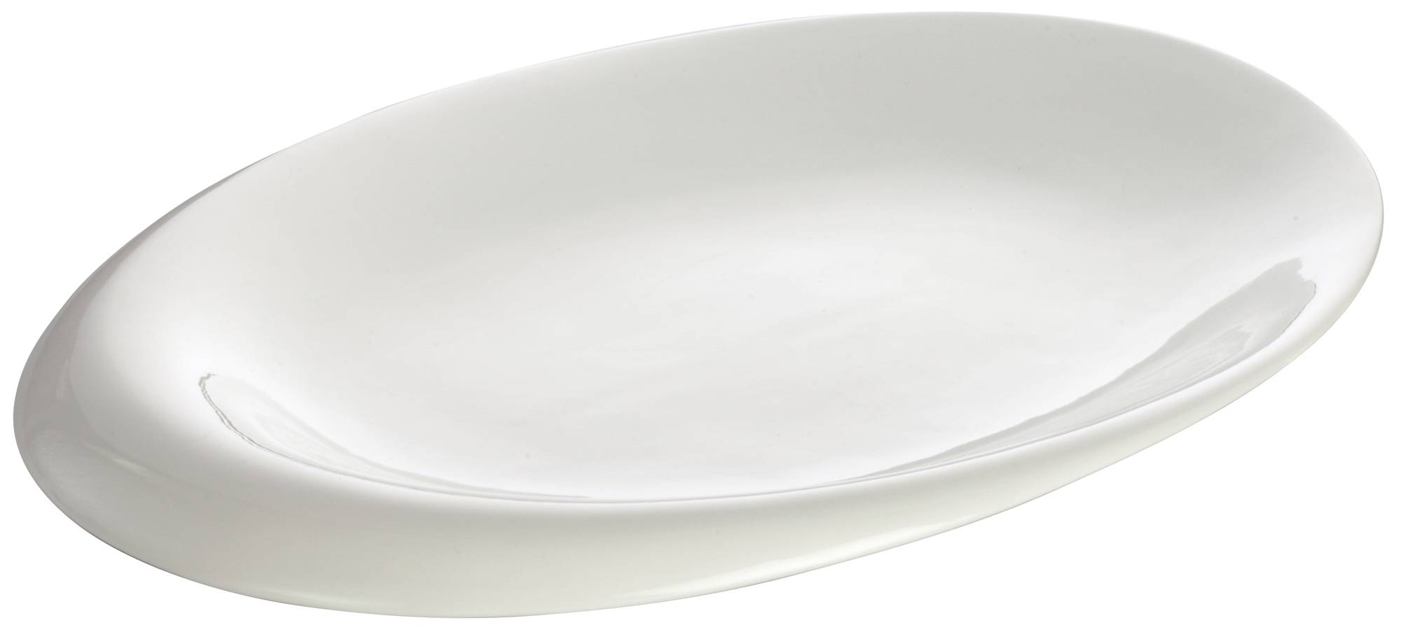 14" x 10-1/4" Porcelain Oval Bowl, Creamy White, 12 pcs/case