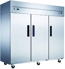 Three Door Reach In Freezer, Top Mount Compressor