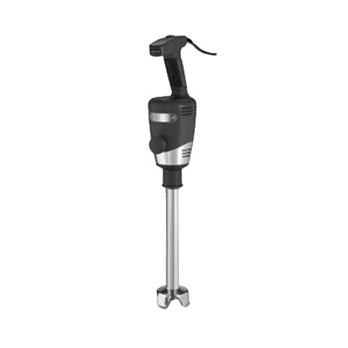 Big Stix Immersion Blender, 
heavy duty, 40 qt. (10 gallon) 
capacity, 12" stainless steel 
removable shaft, variable 
speed motor, continuous ON 
feature, rubberized comfort 
grip, 1 HP, 120v, 750W, 6.25 
amps, NSF